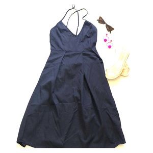 Navy midi dress, size medium 8-10 never been worn